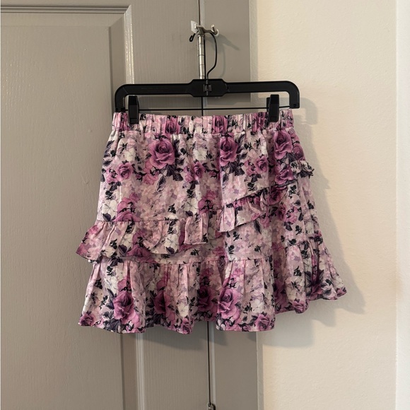Chic Loveshackfancy Floral Ruffle Mini Skirt - Picture 8 of 9